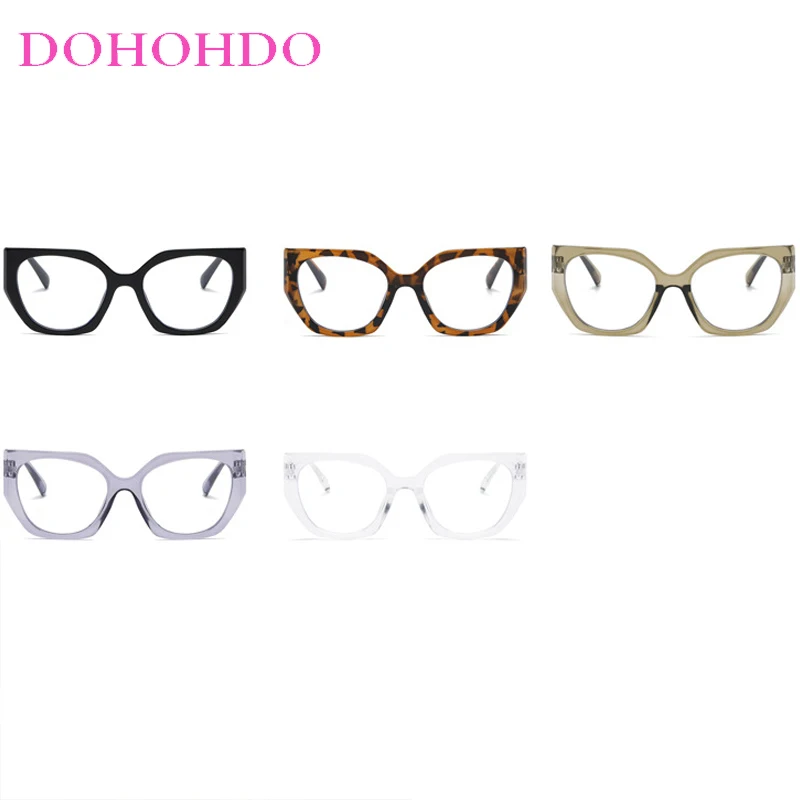 Vintage Big Cat Eye Designer Brand Women Men Optical Eyeglasses Computer Play Games Anti-Blue Light Unisex Glasses Lentes Очки - view 6