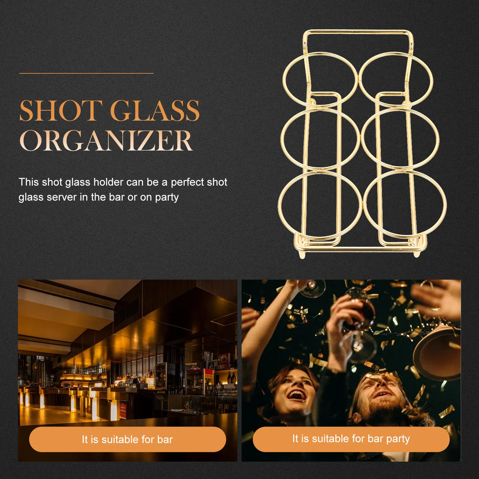 رف معدني فاخر لتنظيم كؤوس المش - مراجعة Home Bar Supplies وسعره