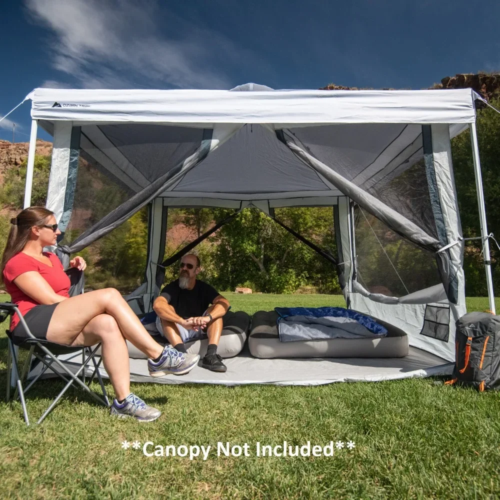 Imagem -03 - Waterproof Screen House Connect Tent com Portas Camping Cama Canopy ao ar Livre Vendido Separadamente Pessoa em 1