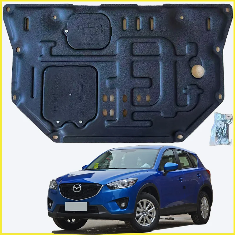 Black Under Engine Guard Plate Splash Shield Mud Fender Cover For Mazda CX-5 2013-2015 Mudguard Protector