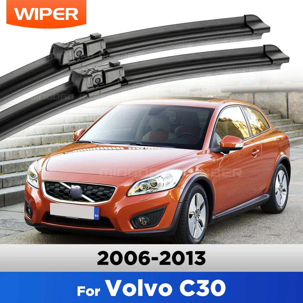 

CREATROAD Front Wiper Blades For Volvo C30 2006-2013 2007 2008 2009 2010 2011 2012 Windshield Windscreen Window Brush 26"+20"