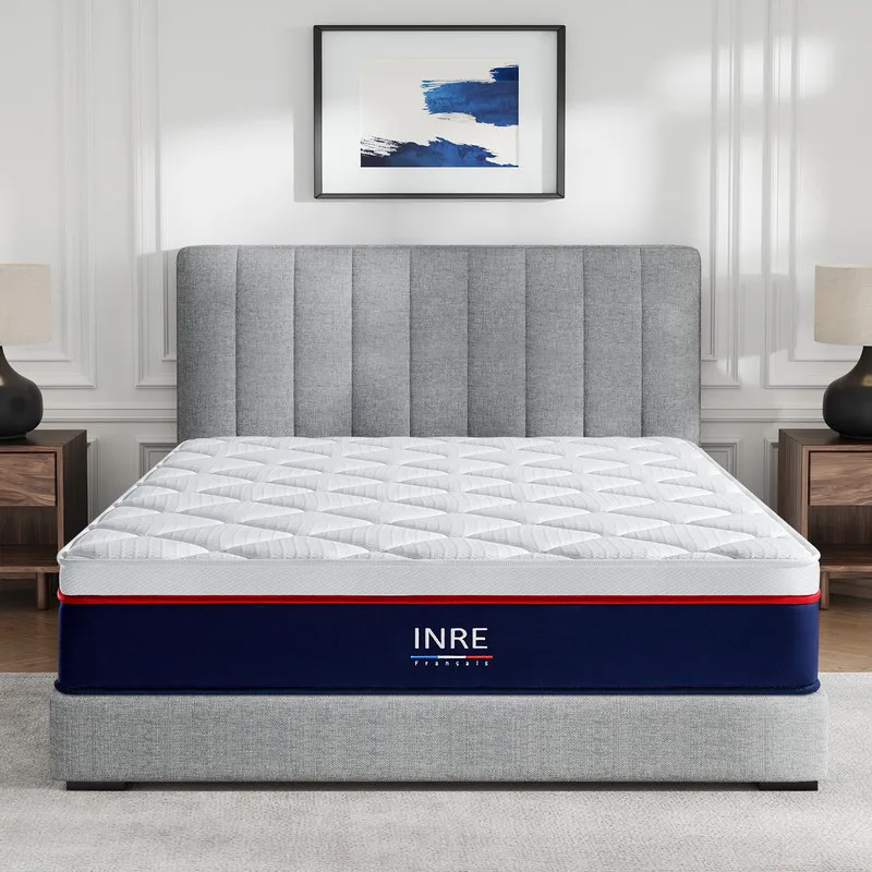 Matelas à Ressorts Ensachés 30 cm - 7 Zones de Confort, Fermeté Stable, Anti-acarien - INRE (140x190, 140x200, 160x200)