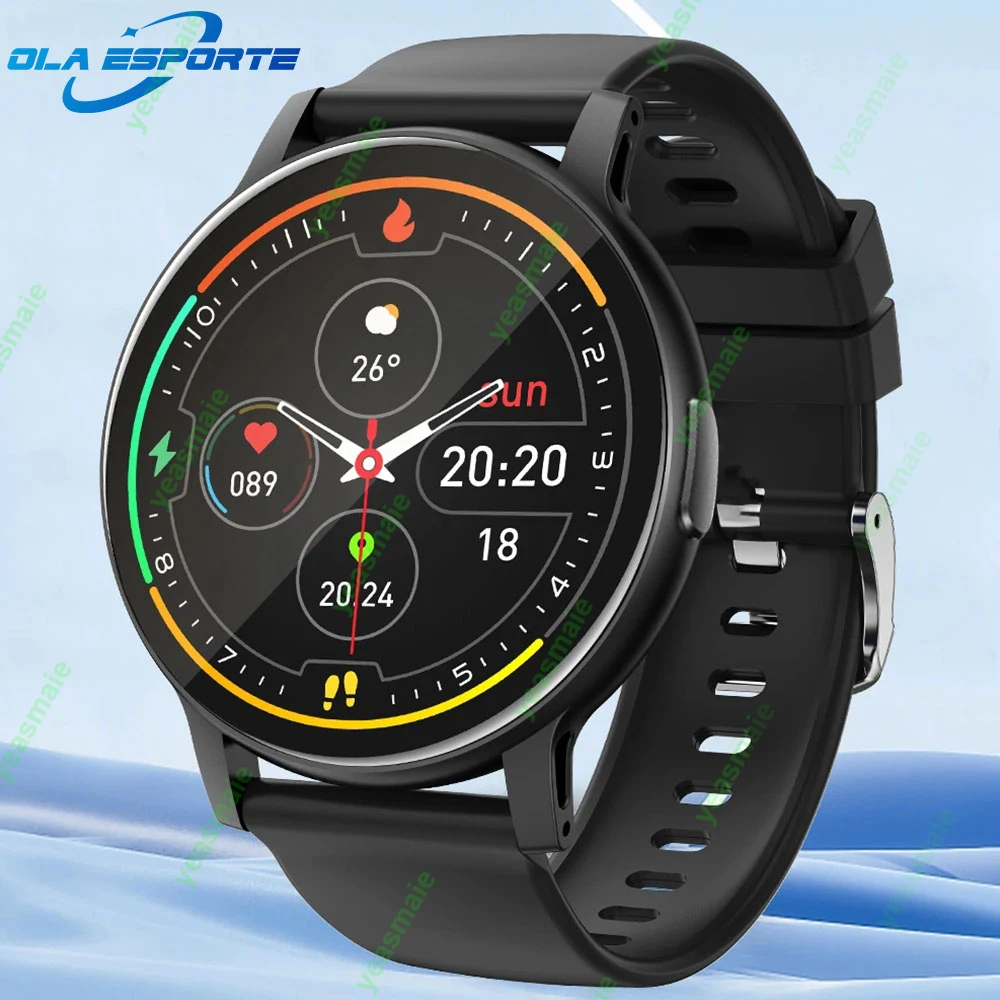 Smart Watch Men Women Heart Rate Custom Dial Boold Pressure Sport Waterproof Bluetooth Call Smartwatch 2024 Full Touch Bracelet