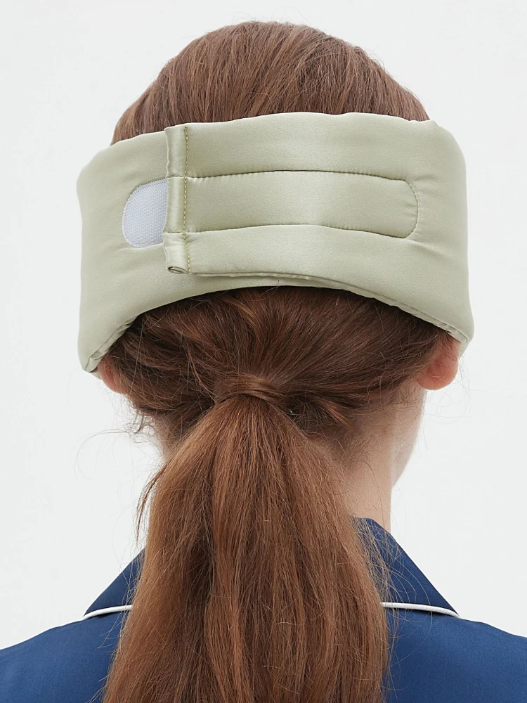 Jedwabna maska na oczy, jedwab morwowy na rzepy, BLACKOUT bez nacisku, wygodny sen, jednolita kolorystycznie maska na oczy, wielokolorowa