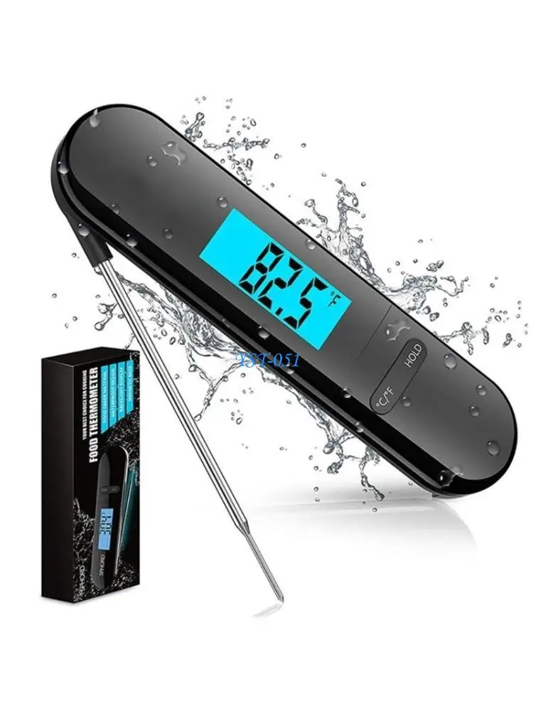 

E15A Digital Read Thermometer Foldings Probe For Cooking BBQ Grills