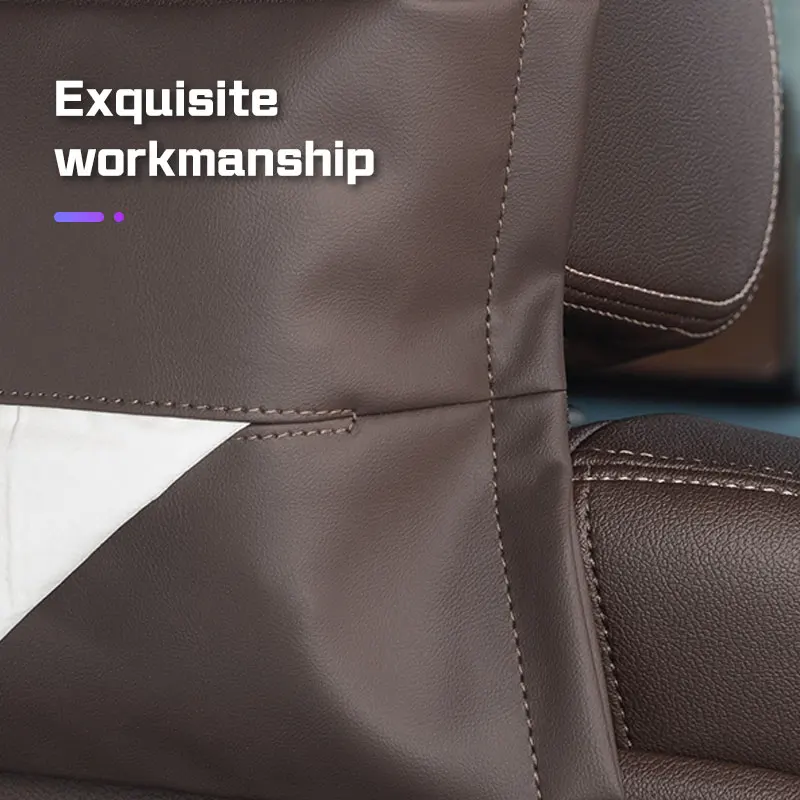 سيارة الداخلية الأنسجة حقيبة جلدية ل الذكية Eq Fortwo Forfour 453 451 452 مقعد السيارة الخلفي منديل حقيبة التخزين المنظم اكسسوارات