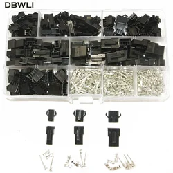 SM2.54 Kits 480pcs  20 sets Kit in box 2p 3p 4p  2.54mm Pitch Female and Male Header Connectors Adaptor