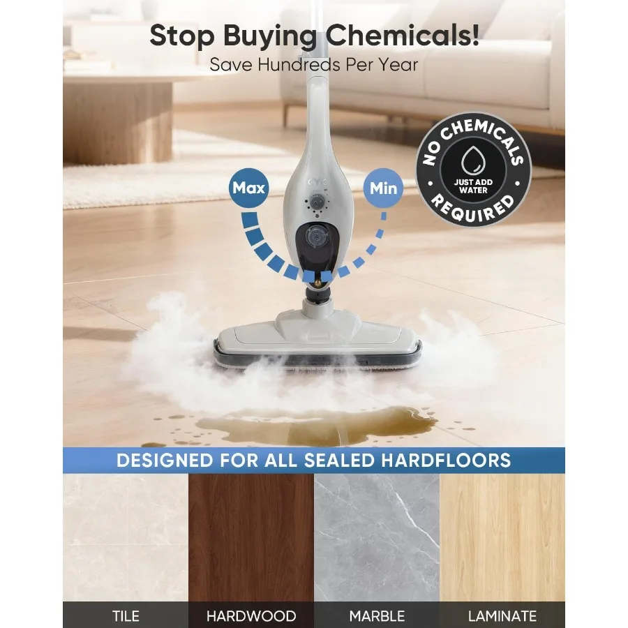 12 in 1 Handheld Steam Cleaner for Home Use with Advanced Steam Technology Ideal for Hardwood Floors Tile and Various Surfaces