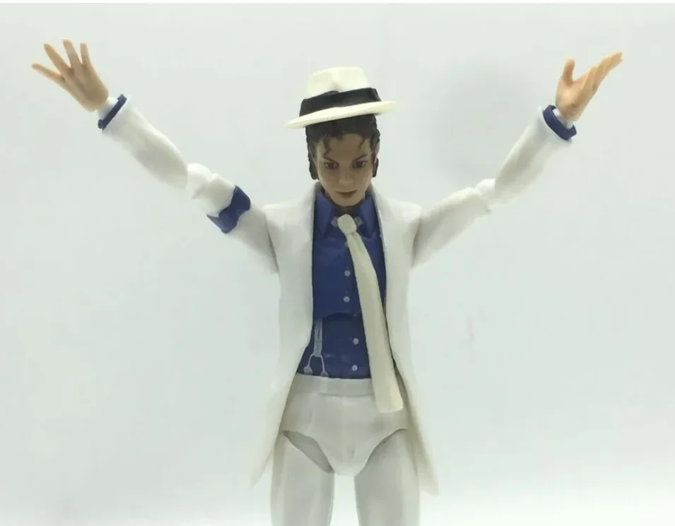 Shfiguarts Michael Jackson Action Character Movable Collectible Model Toy Moonwalk Pose Home Decoration Gift For Adult Collector