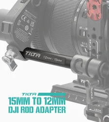 TILTA TA-15R-12R-B 15mm to 12mm DJI Rod Adapter 12cm /20cm Black for the DJI Follow Focus Motor