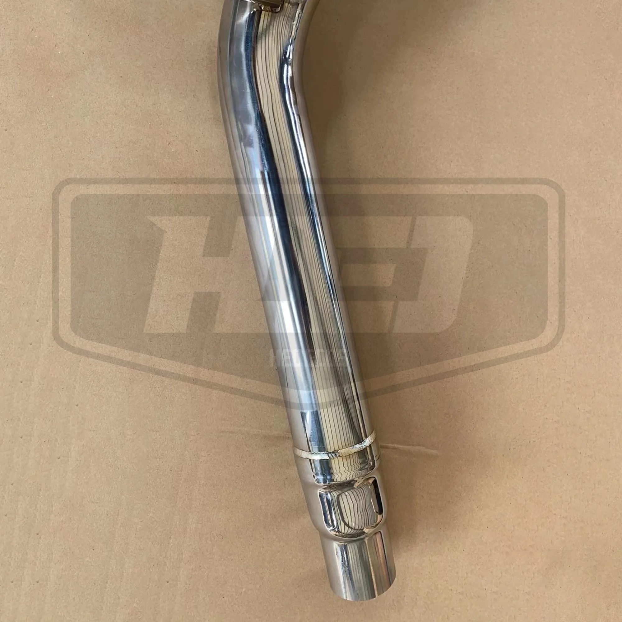 304 Stainless Steel Polished Racing Exhaust Downpipe High Quality Welding for VW Golf 8R MK8 R 2.0T view 4
