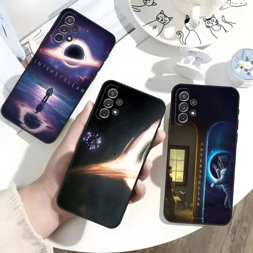 

Interstellar Movie Phone Case For Samsung S25,S24,S21,S22,S23,S30,Ultra,S20,Plus,Fe,Lite,Note,10 Black Soft Shell