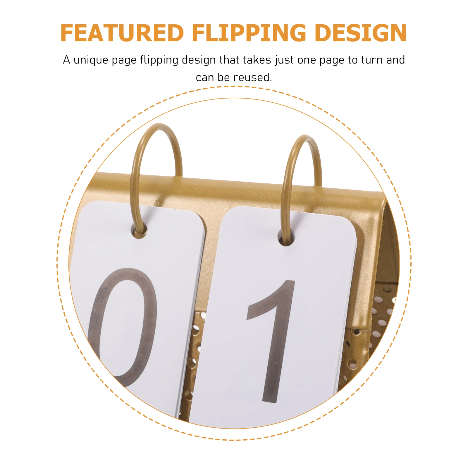 

Vertical Perpetual Calendar Ornaments Office Vintage Home Decor Paper Decoration for