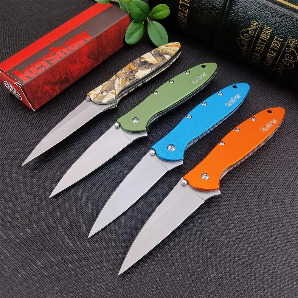 KS 1660 10 Styles 14C28N Blade Aluminum Alloy Handle Pocketknife Outdoor EDC Camping Hiking Hiking Hunting Tools