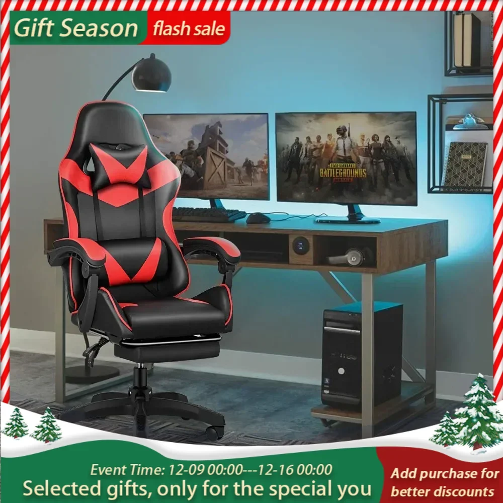 Gaming Chair Office Chairs Backrest and Seat Height Adjustable Swivel Recliner Racing Office Computer Ergonomic Video Game Chair