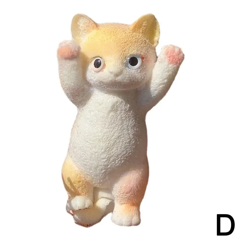 20CM*10CM Big Size Chubby Cat Squeeze Toys,Cat Squishies Squeeze Toys,Soft Cat Squishies Stress Balls with Flocking Surface