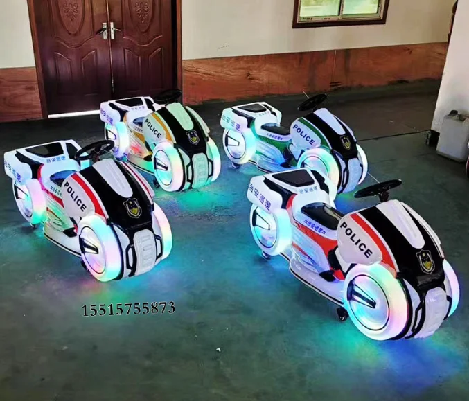 Music Colorful Led Electric Motorcycle Kiddie Rides Arcade Games Machine