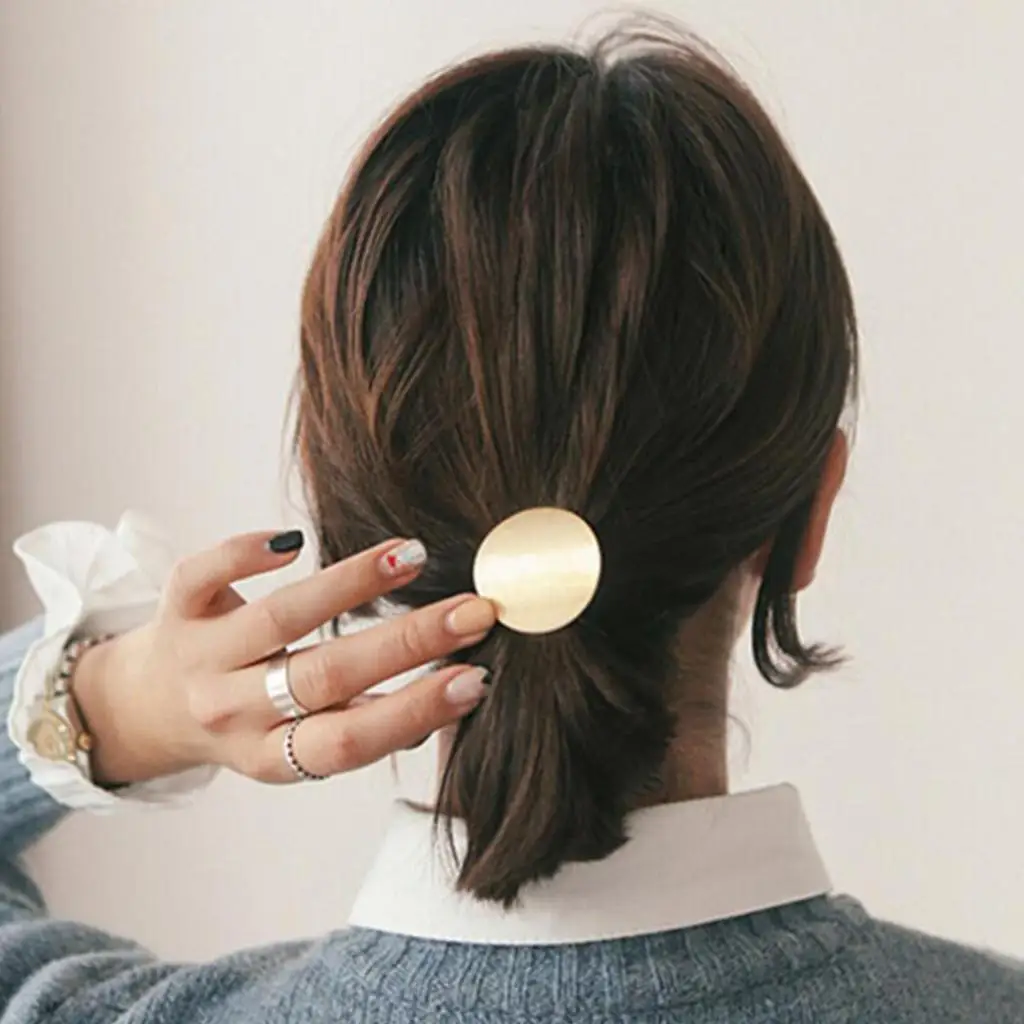 

Elastic Hair Tie Ponytail Holder Hair Tie Hair Rope Metal Headdress