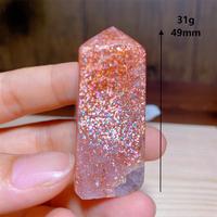 High Quality Natural Crystals Gem Sunstone Towers Flashy Point Gemstones Healing Mineral Energy Home Decorations Reiki Gifts