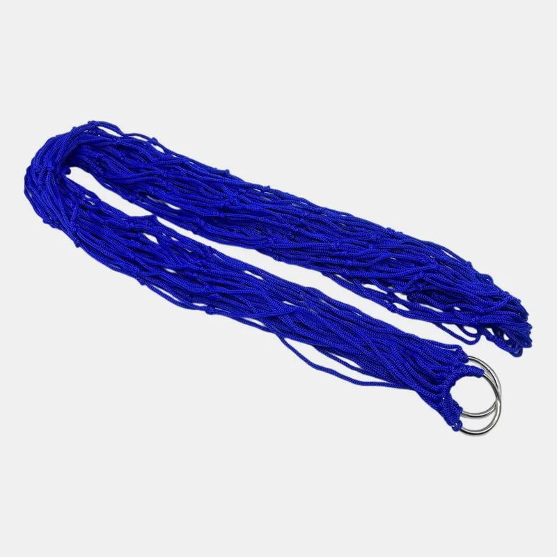 Outdoor Hammock Swing Camping Anti-rollover Nylon Rope Net Bag Tree Hanging Thickened Ultra-light Fishing Net Hammock