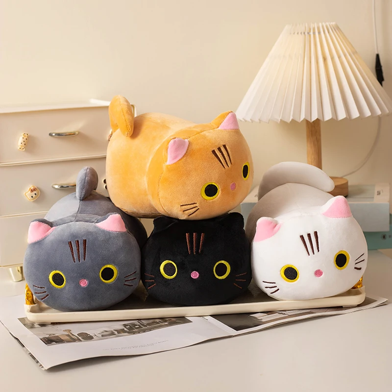 Don't Miss It! A 22cm Cat Plush Toy with Classic Black, White, and Gray Colors Paired with Vibrant Orange. A Must-Have for Every