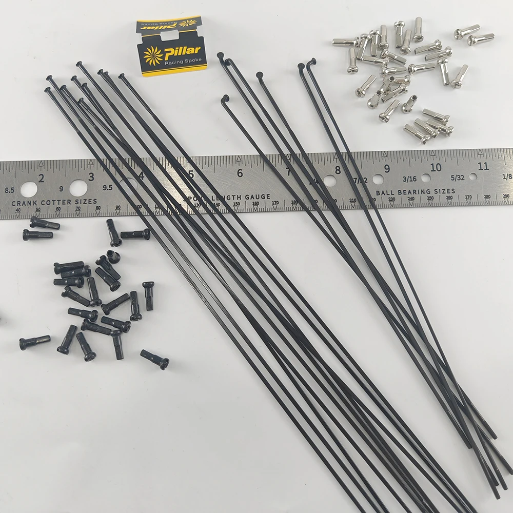 

Pillar PSR X-TRA 1420 Aero Spokes Light 4.3g Straight Pull Race Radios or J-bend Bent J Band Rays Free Nipple Black Red Silver