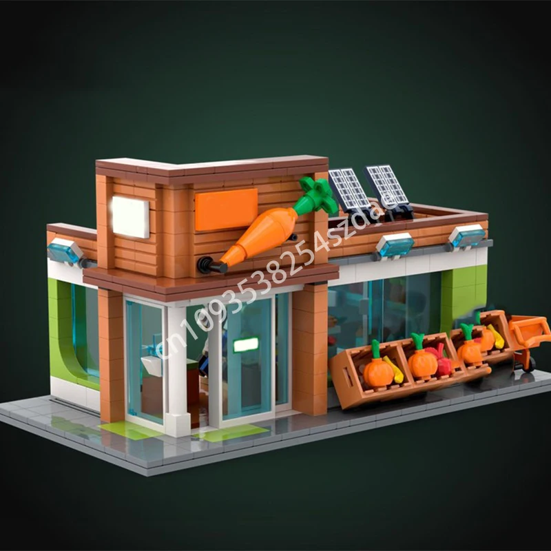 

562pcs MOC City Market Building Blocks creativity Constructing Model Assemble Christmas toy Gift Plastic Educational