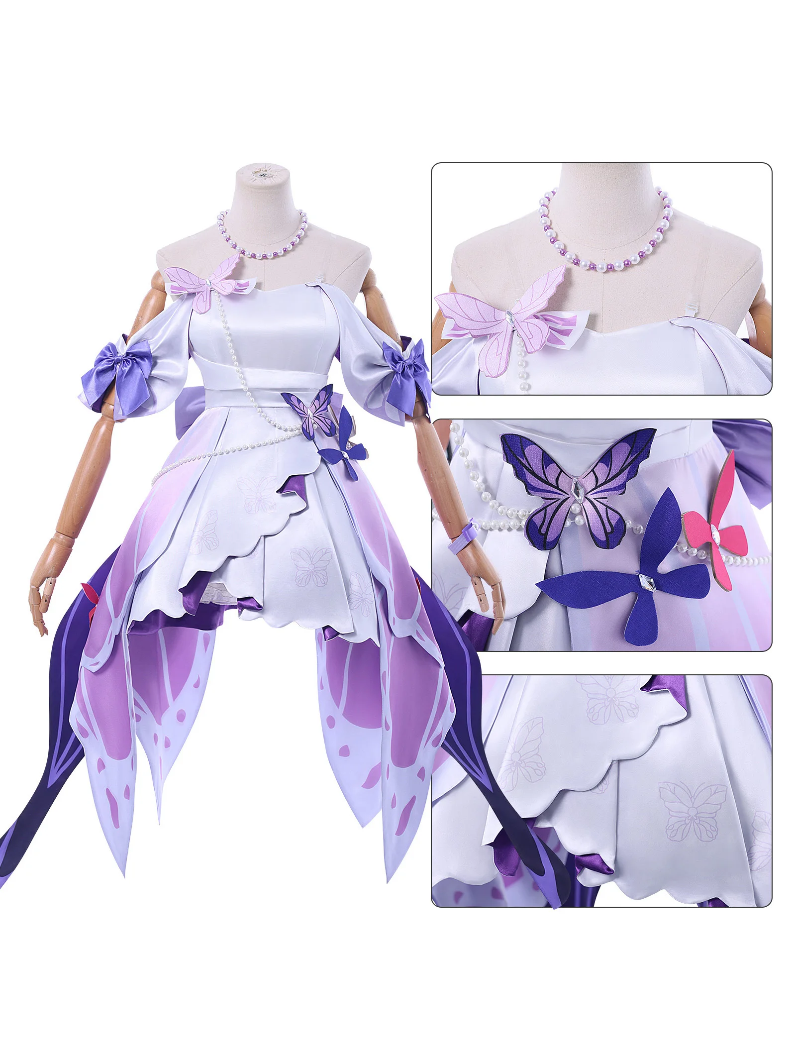 

1-Pc Uniform Anime Cosplay Set - for Comic Con, Festivals, Theme Parties, Stage Performances & Carnivals,Star Rail Castorice