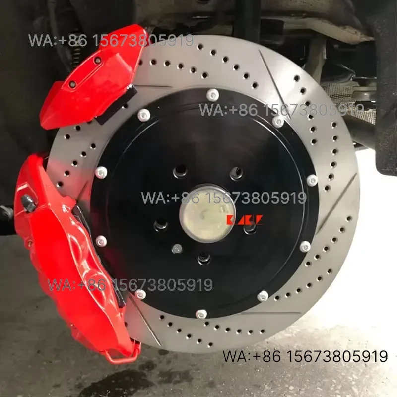 For  Wmwmnu  KLAKLE GT4 Rear Dual 4 Piston Aluminum Alloy Handbrake Caliper Big Brake Kit