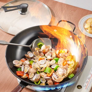 Gianxi-Frygeira Handwerker nicht stapelndes Eisen, häusliche Panlalen ohne Beschichtung, Gesundheitswok, hoher Abschluss 12 Hauptverkauf Pan Wok Iron - №9