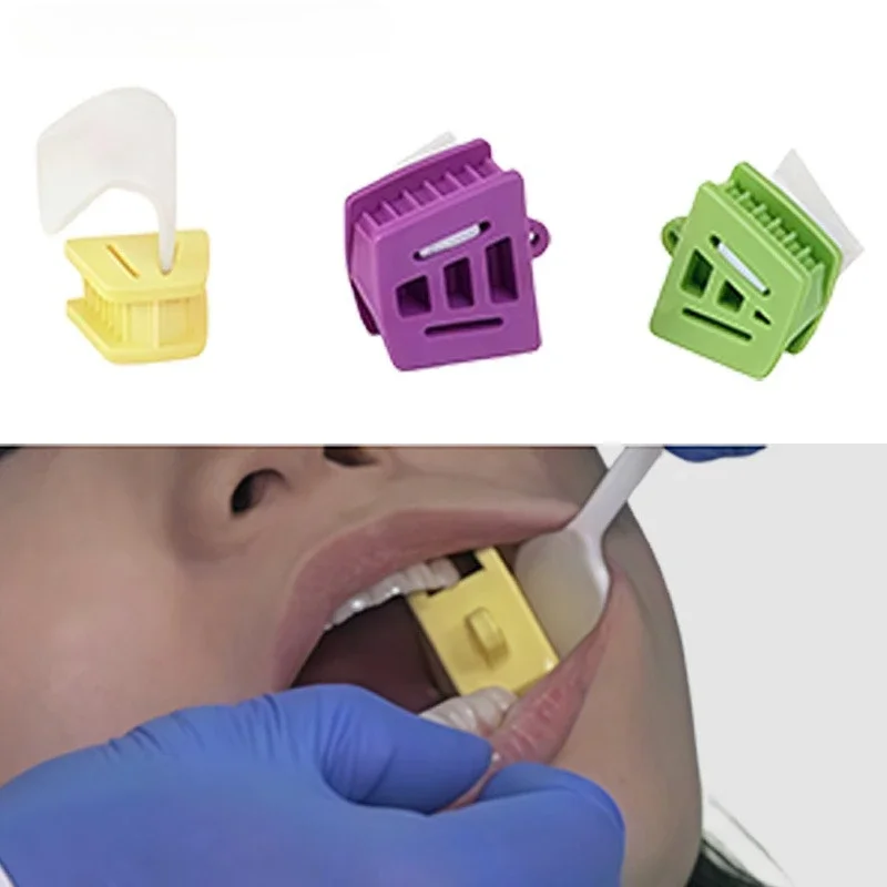 Dental Mouth Opener Occlusal Pad Rubber Teeth Prop Bite Retractor Intraoral Supporting Device Dentistry Oral Tool Materials