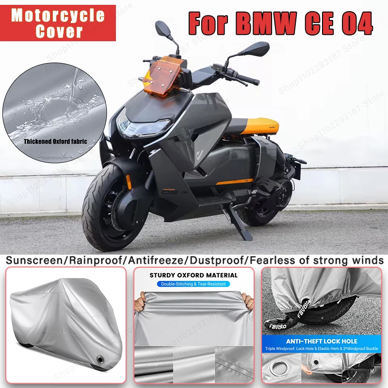 

For BMW CE 04 No Ear Motorcycle Cover - Outdoor Full Body Protection, Waterproof Dustproof Heat-Resistant Moto Accessories