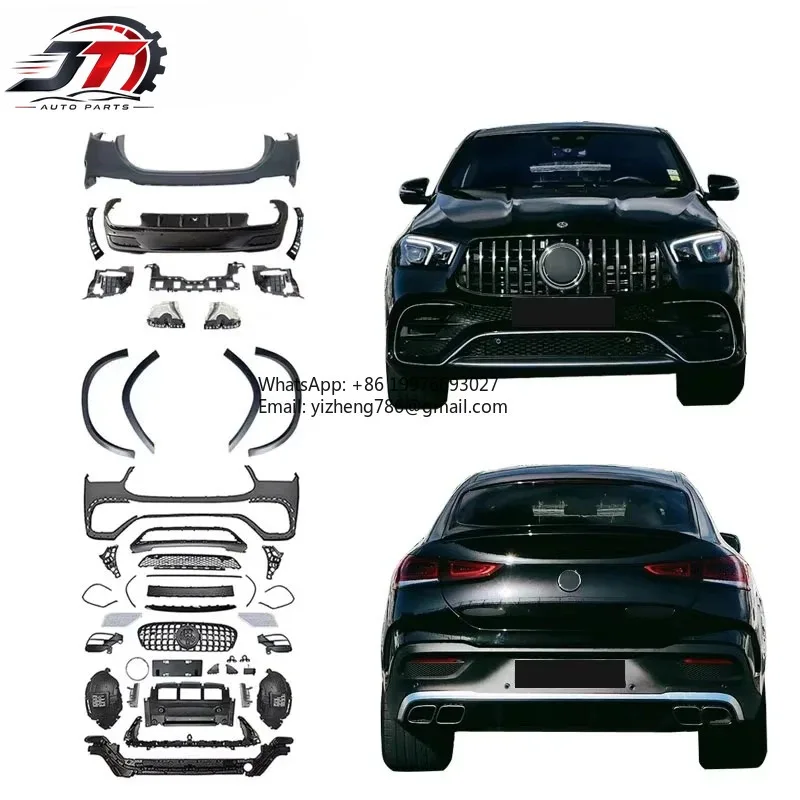 New style Flash Sale forBenz GLE Coupe C167 2019-2024 to GLE63 Body Kit PP Material X167 Car Bumpers Factory Direct