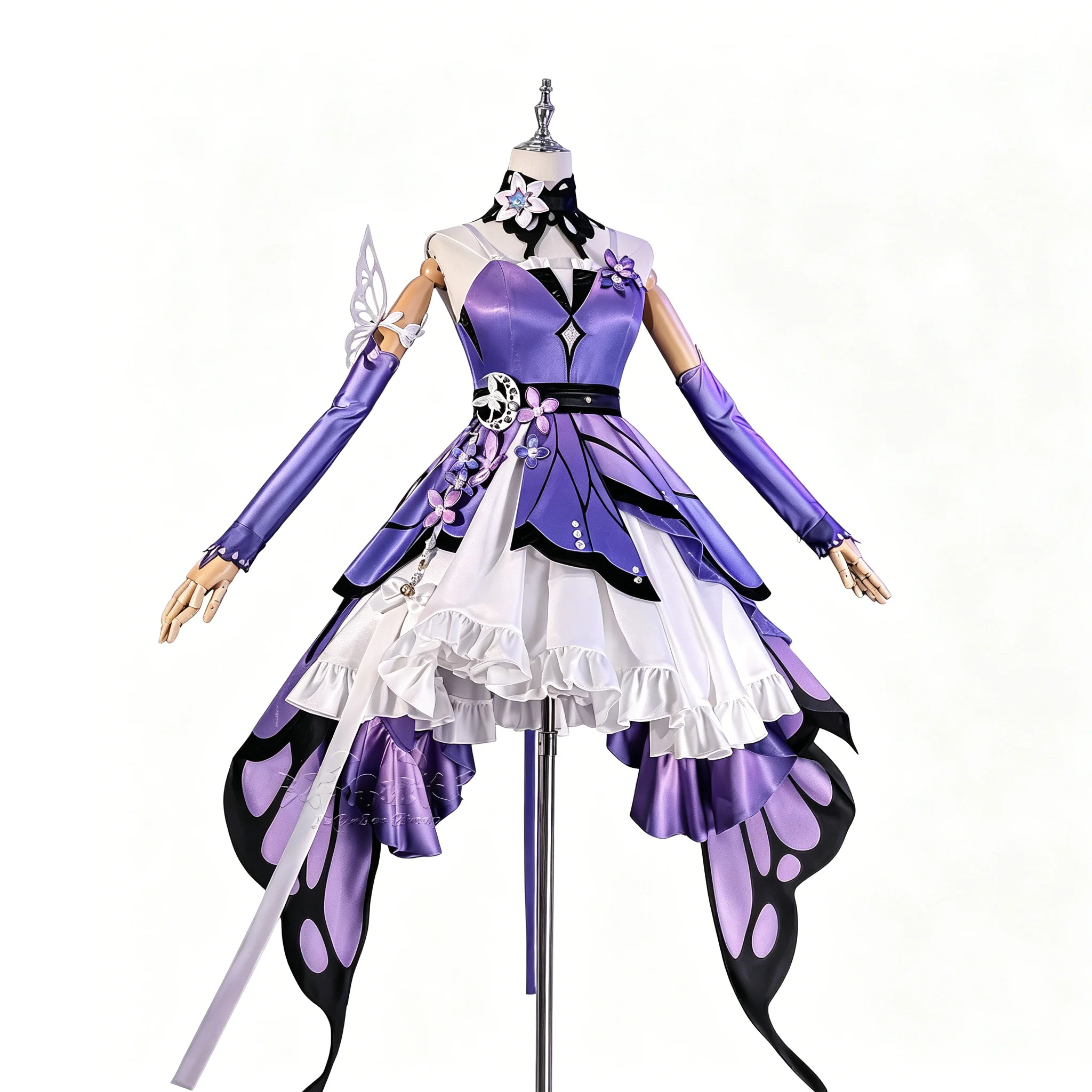 

Honkai: Star Rail Castorice Gossamer Flutter Cosplay Costume with Accessories for Women Comic Con Party Halloween