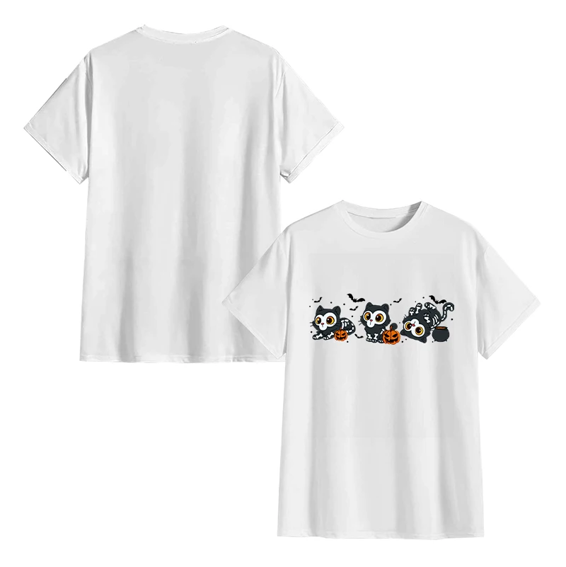 طاقم الرقبة قصيرة الأكمام تي شيرت هالوين Kpop شيطان الصيادين ديربي النمر تي شيرت للرجال فريد القطن تي شيرت هدية فكرة القمم