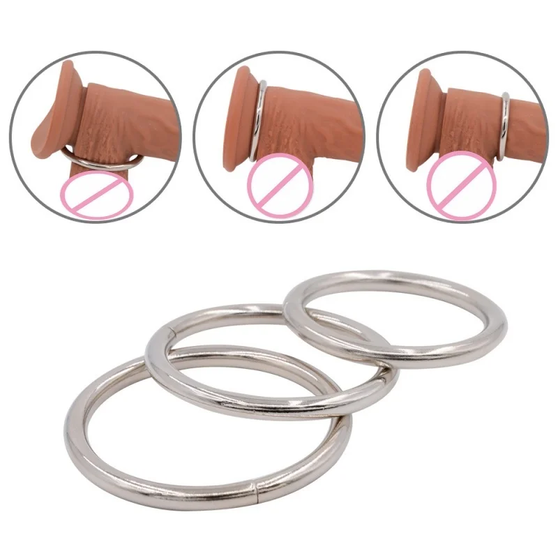 Metal Penis Lock Ring Bondage Bdsm Intieme Goederen Seksspeeltjes Voor Mannen Homo Cock Ring Vertraagde Ejaculatie Volwassen Spelletjes Erotische Producten