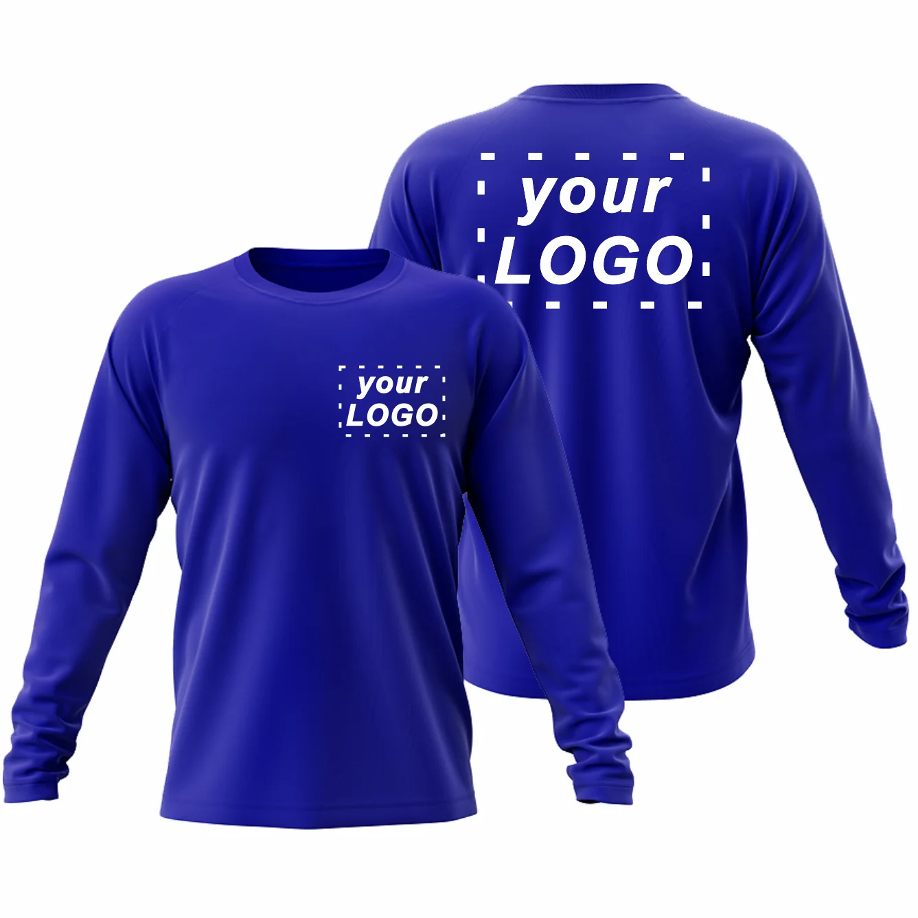 Quick-drying Long-sleeved T-shirt Custom Printing And Embroidery Company Logo Sun Protection Loose Sports, Fishing T-shirt 3xl