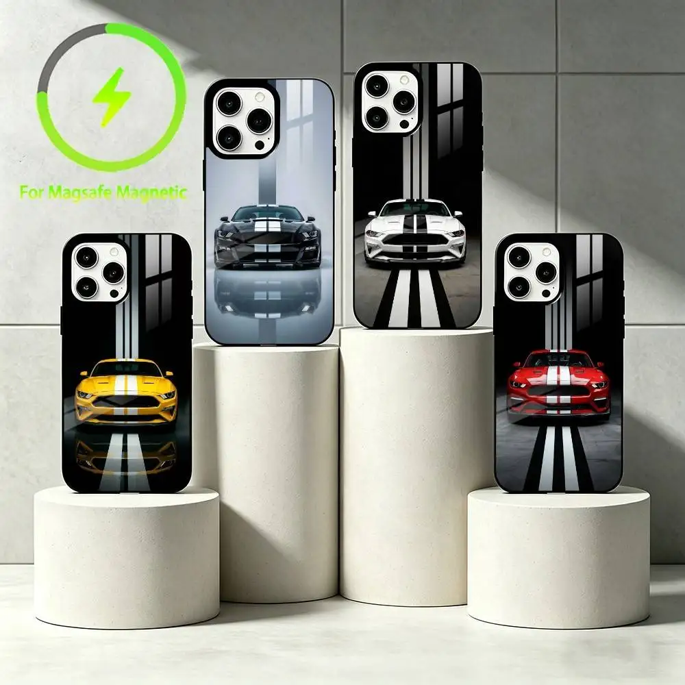 

C-Cool S-sports car Phone Case For iPhone 17 16 15 14 13 12 Pro Max Plus for Mirror Wireless Magnetic Cover