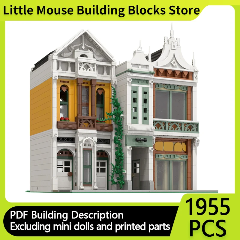

City Street View Model MOC Building Bricks Fitness Exercise Room Modular Technology Gifts Holiday Assemble Children Toys Suit