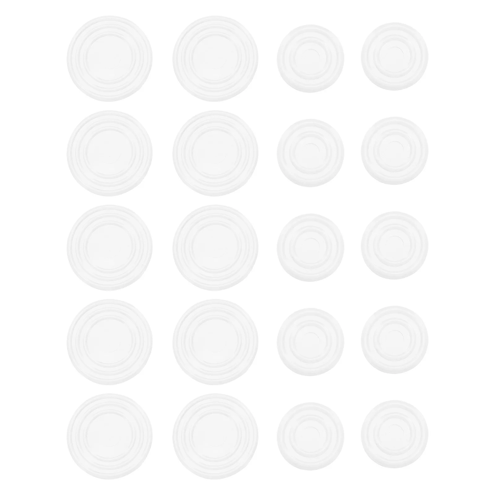 50 قطعة منصات المضادة للانزلاق سيليكون الوفير للأثاث الزجاج كونترتوب حماية الأثاث الوفير منصات الجدول مصدات واضحة #2