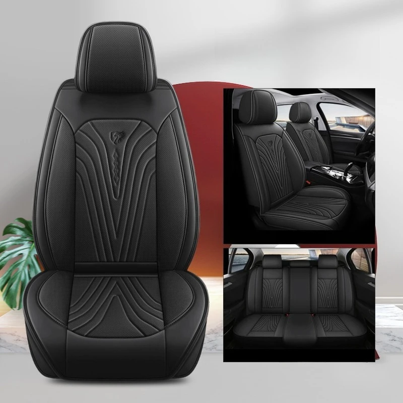 5 Seat PU Leather Car Seat Cover for Opel Astra Insignia Corsa PEUGEOT 206 207 208 308 2008 3008 Lexus ES RX CT Car Accessories