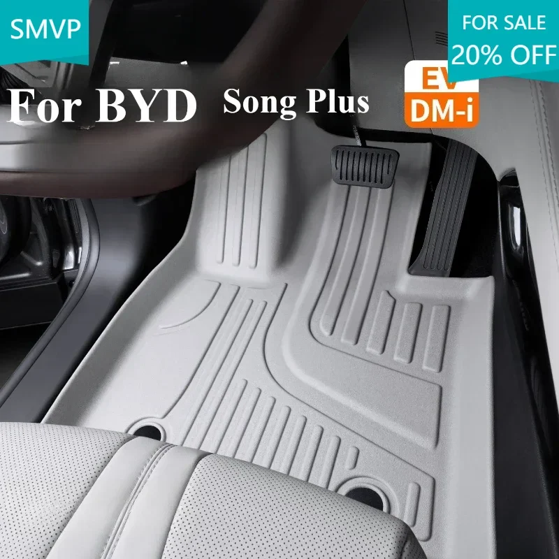 Custom Floor Mats Full Coverage Cargo Liner Waterproof Leather Trunk Pad Auto Accessories For BYD Seal U EV 2025 Song Plus DMI