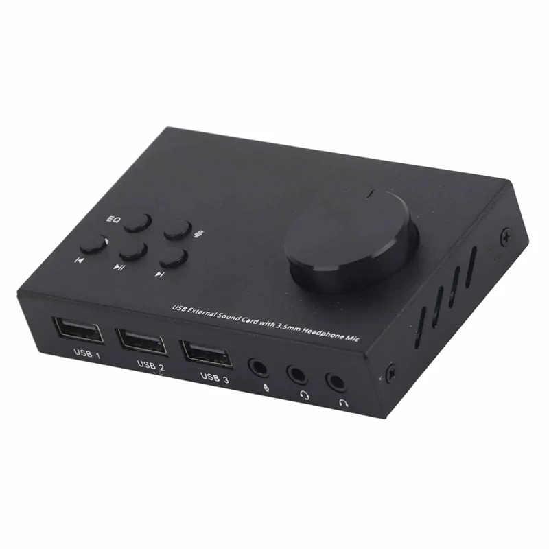 ABSQ-USB Audio Adapter 3.5Mm Interface External Sound Card Stereo Multi Mode Multiple EQ Sound Conversion
