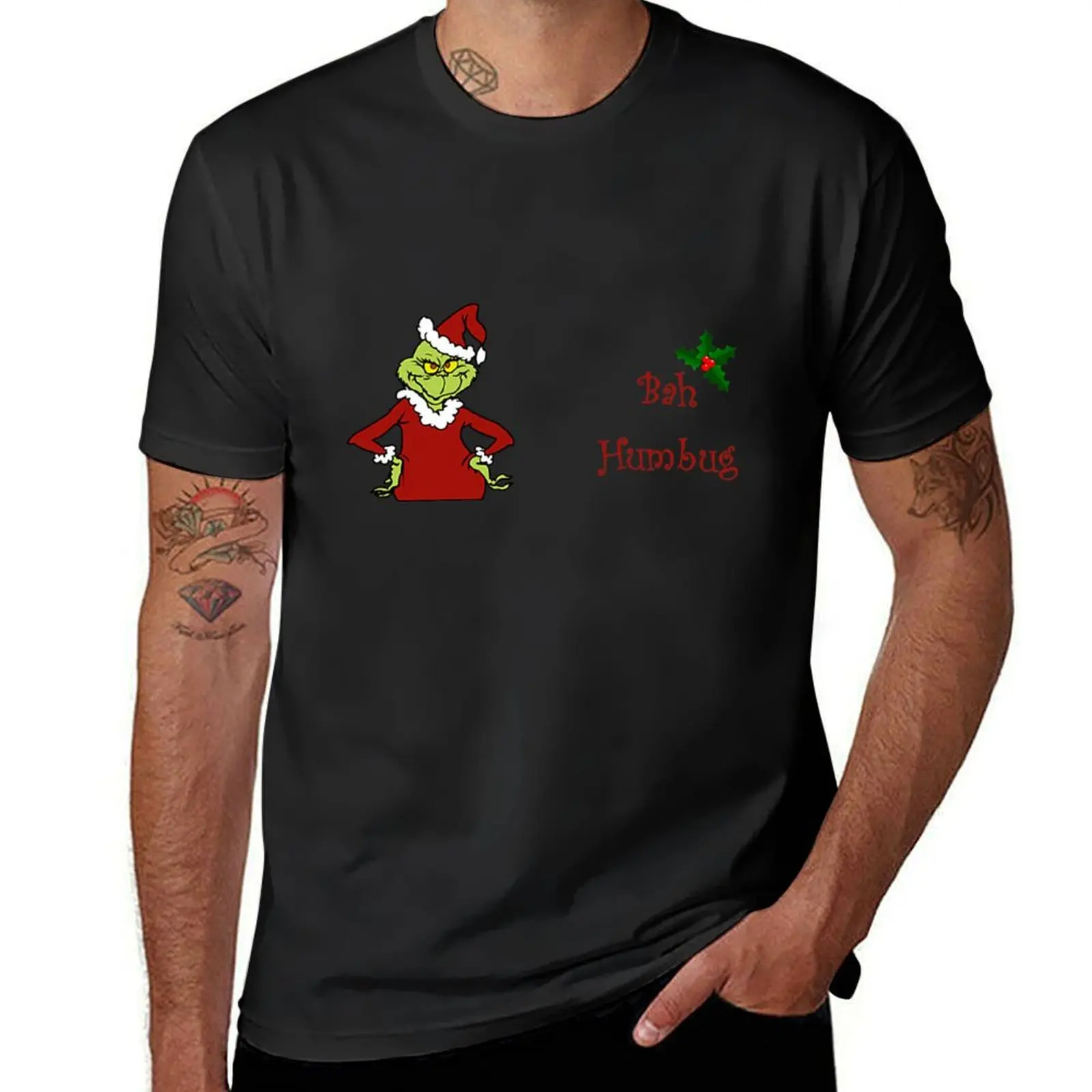 

Bah Humbug T-Shirt cotton graphic tees T-shirts oversize cute tops designer t shirt men