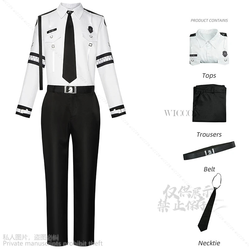 Xavier Cosplay Game Love And DeepSpace Cos Costume Prop Clothes Wig Uniform Shirt Tie Suit Man Set Halloween Party Play Seiya image 5