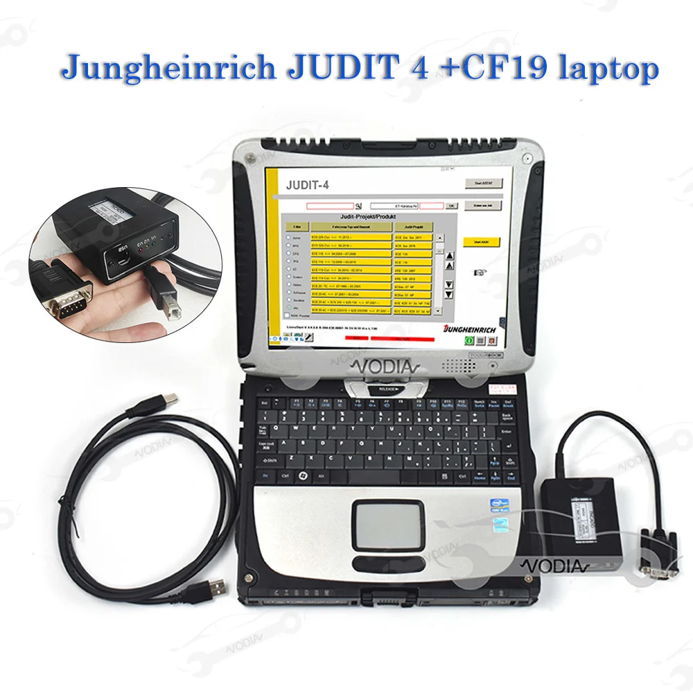 V4.37 Forklift diagnostic scanner For Jungheinrich Judit 4 Incado Box Diagnostic Kit JUDIT With CF19 laptop