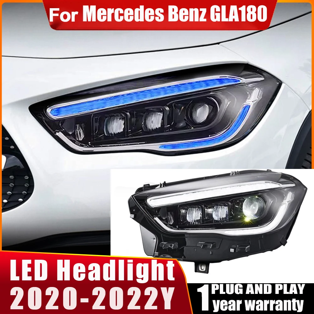 Car Styling Head Lamp for Mercedes Benz GLA Headlights 2020-2022 GLA180 LED Headlight DRL Auto Accessories Dynamic Turn Signals