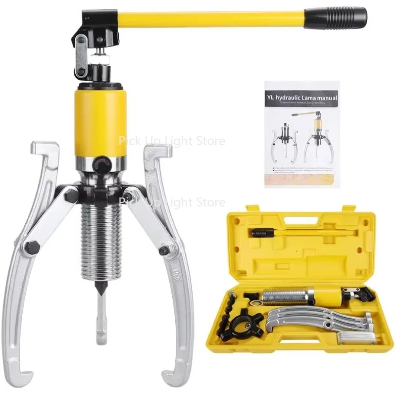 

Hydraulic Gear Puller Wheel Bearing Pulling Separator Pump Adjustable Oil Tube Drawing Machine 3 in 1 Jaws Kits