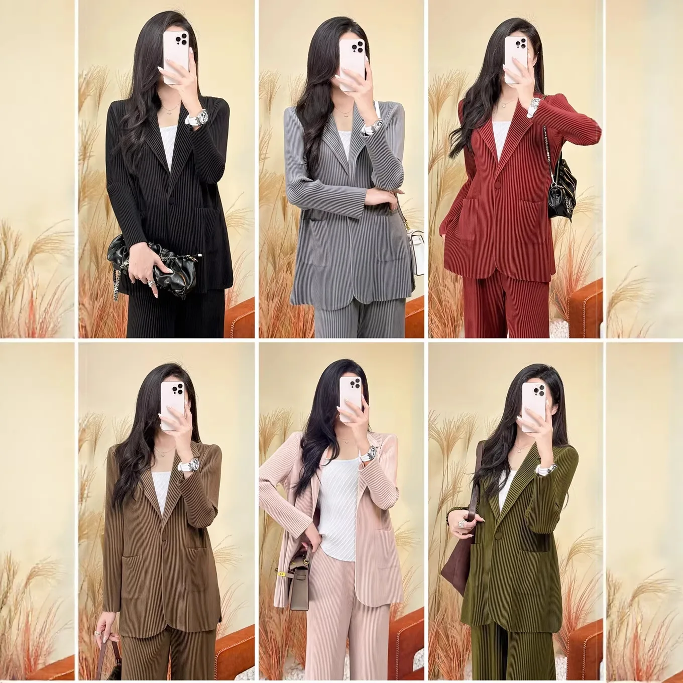 

Miyake Pleated Women's Star with The Same Pleated Blazer Female 2026 Spring Senior Sense of Casual Temperament Suit Blouse