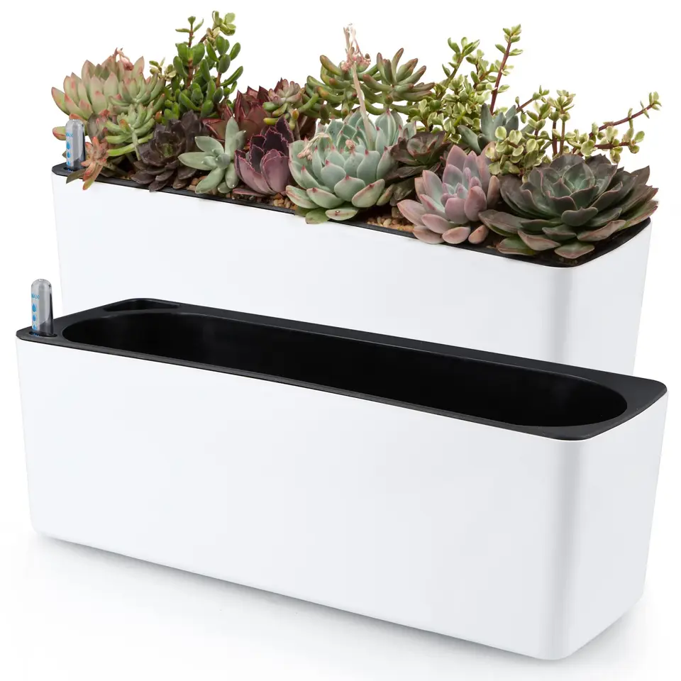 Self-Watering Planters 2-Pack For Indoor Plants
